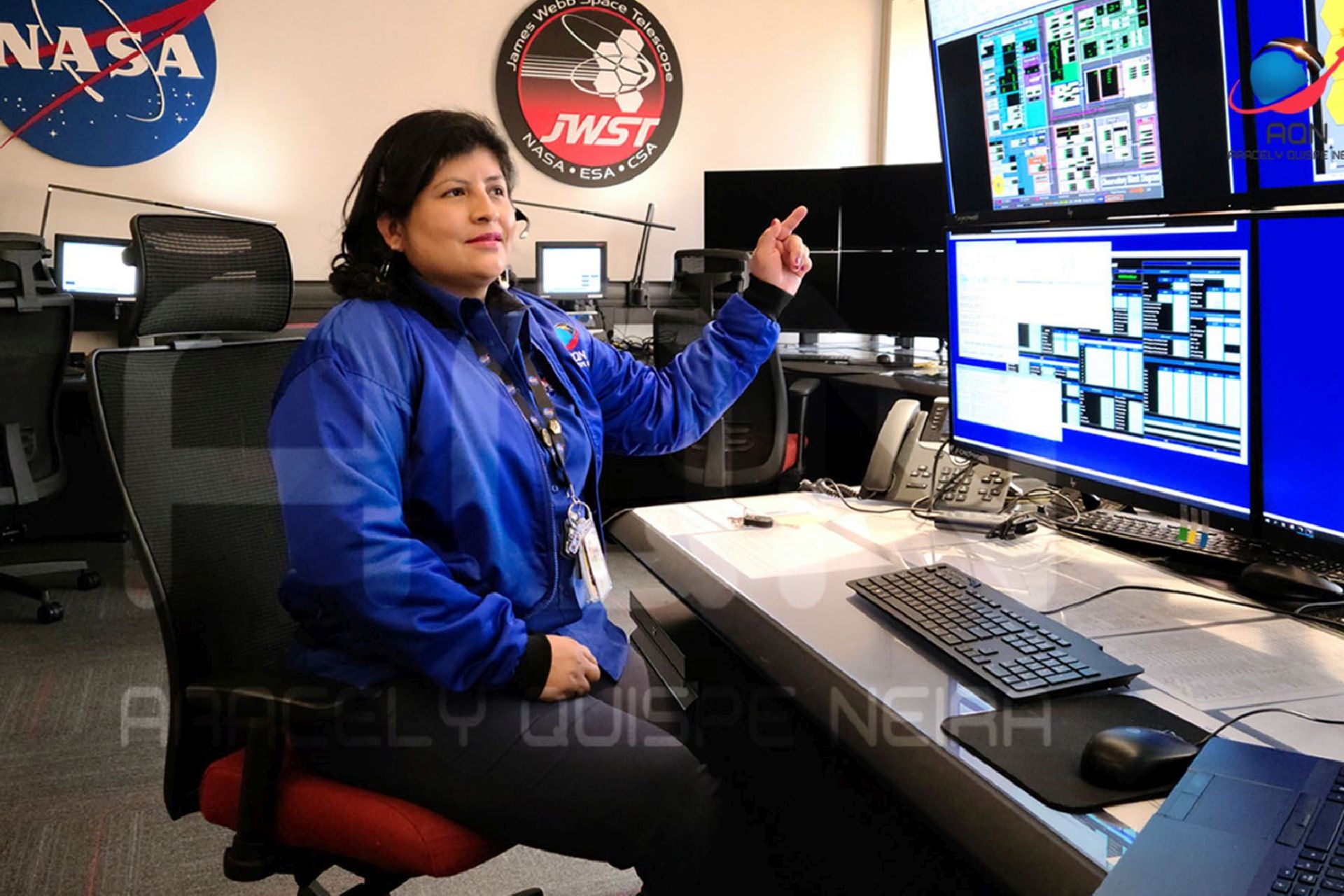 Aracely Quispe en la NASA.