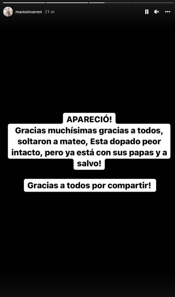 Mario Irivarren anuncia la aparición de su sobrino. (Instagram)