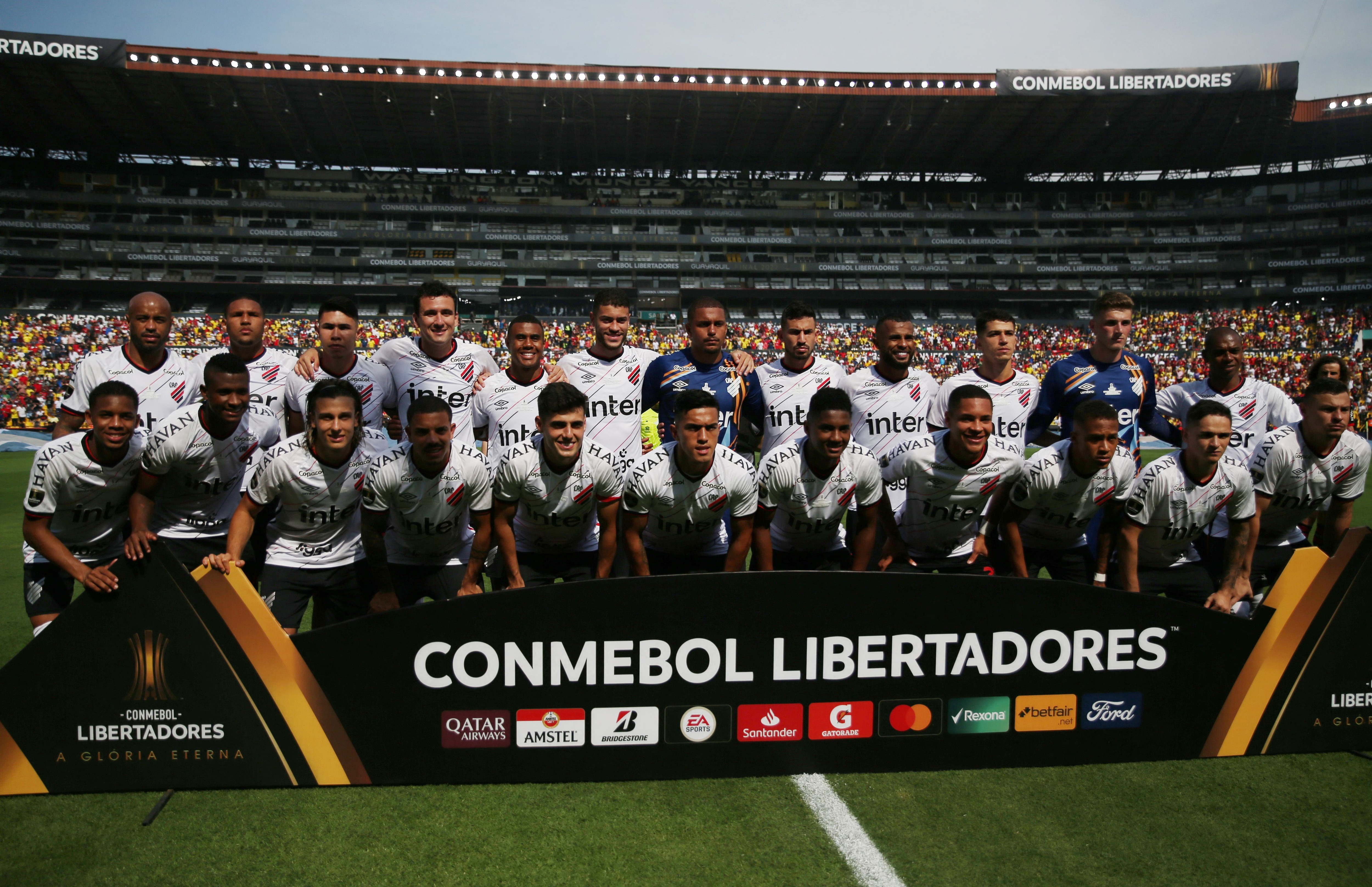 Los futbolistas de Athletico Paranaense