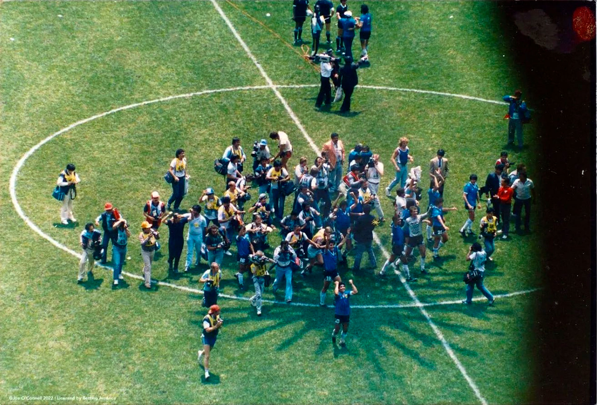 La celebración de la selección argentina ante los ingleses en México 86 (BettingAmerica)
