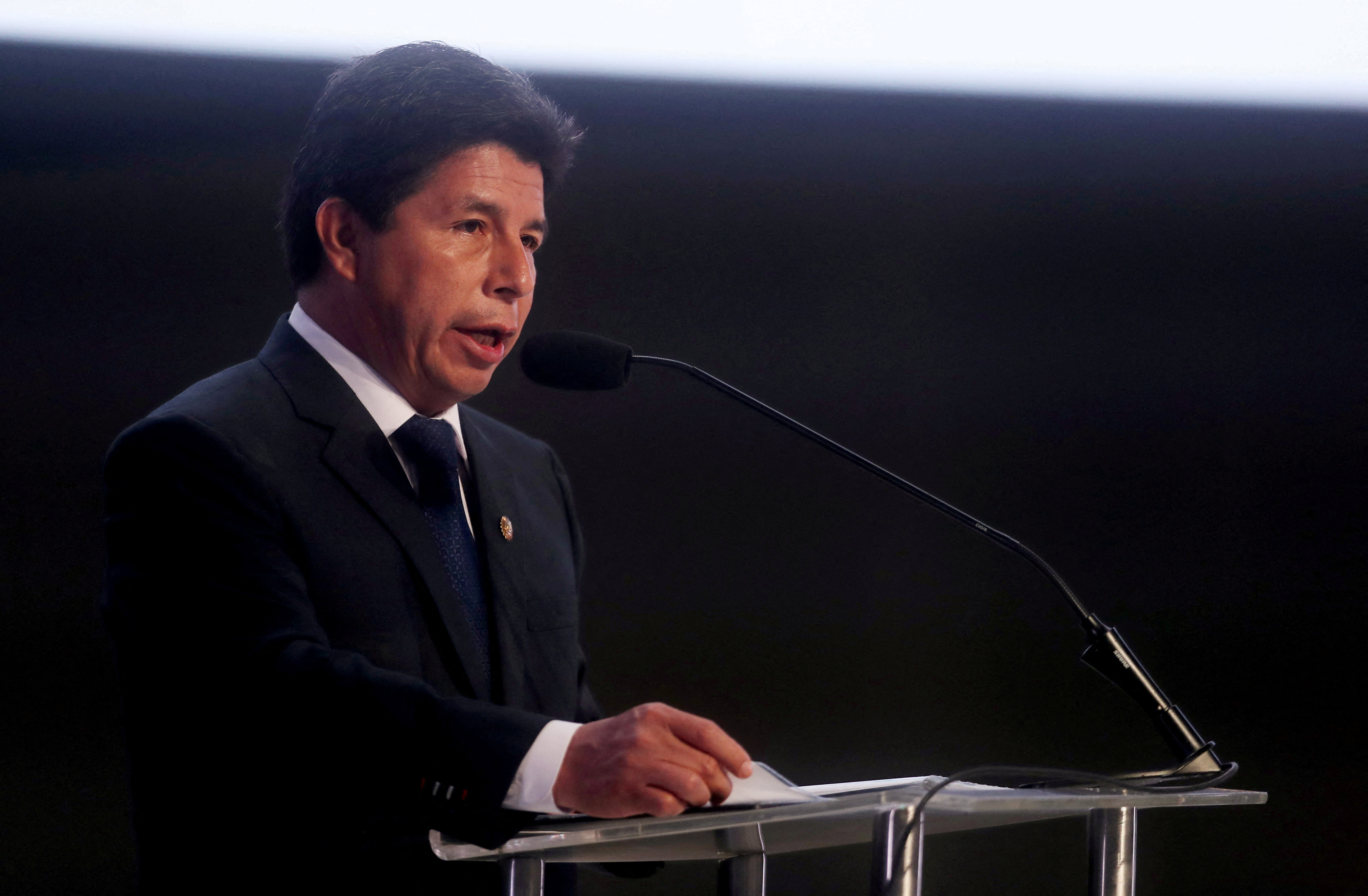 Pedro Castillo, presidente de Perú, no podrá salir de su país (Foto: Reuters / Sebastián Castaneda)