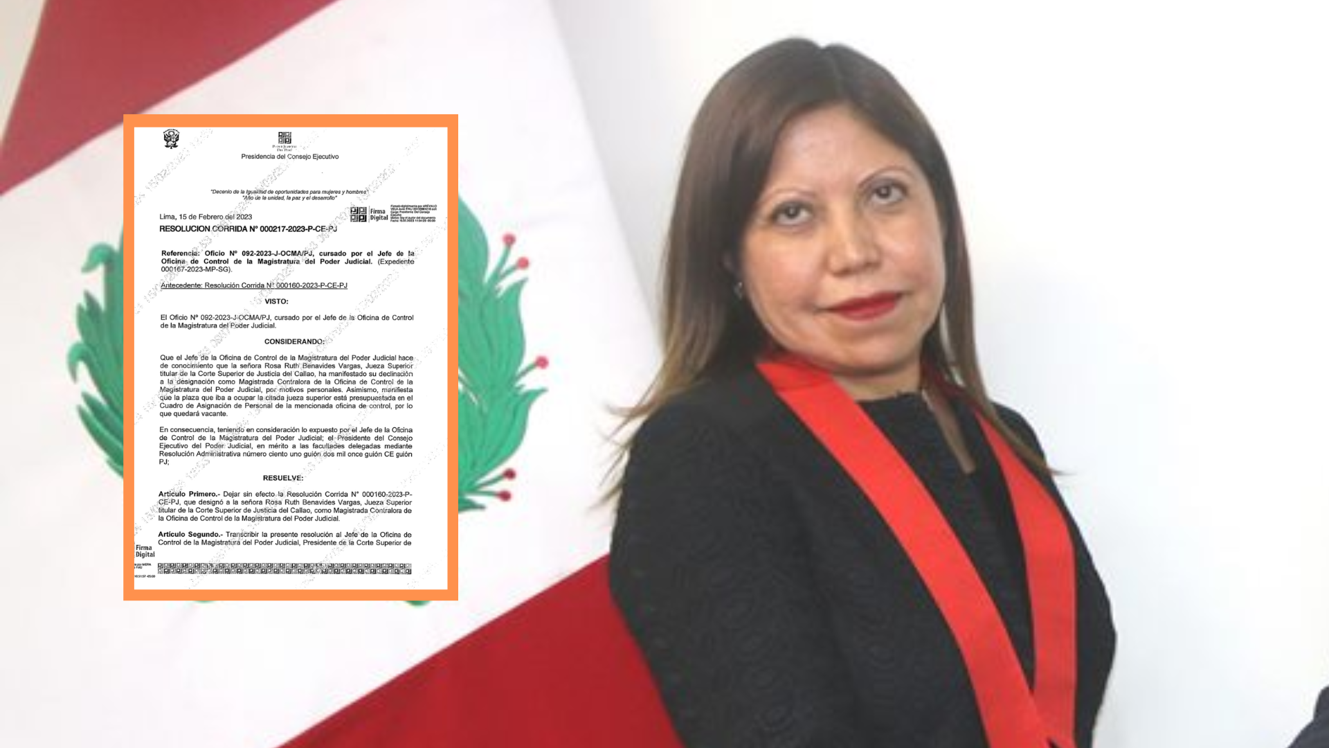 Poder Judicial dejó sin efecto la designación de la hermana de la fiscal de la Nación.
Foto: PJ