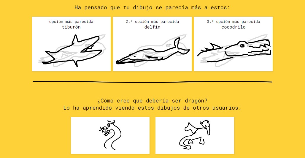 Juego de Google Quick Draw (Captura)