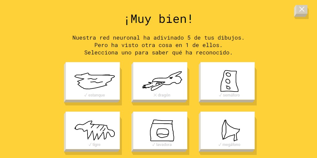 Juego de Google Quick Draw (Captura)