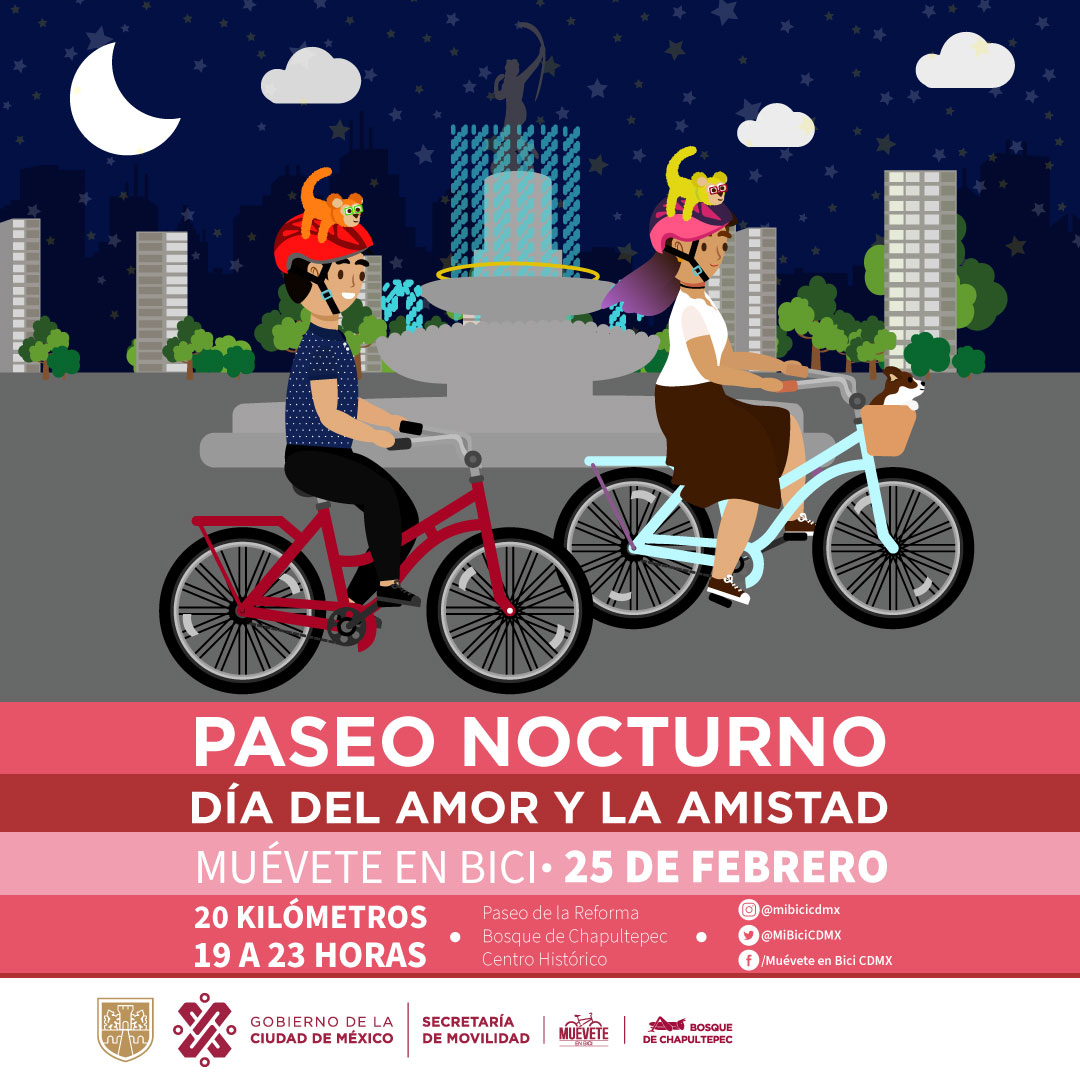 Al evento se permitirá ingresar también con patines, patinetas y más (Twitter/ @MIBiciCDMX)