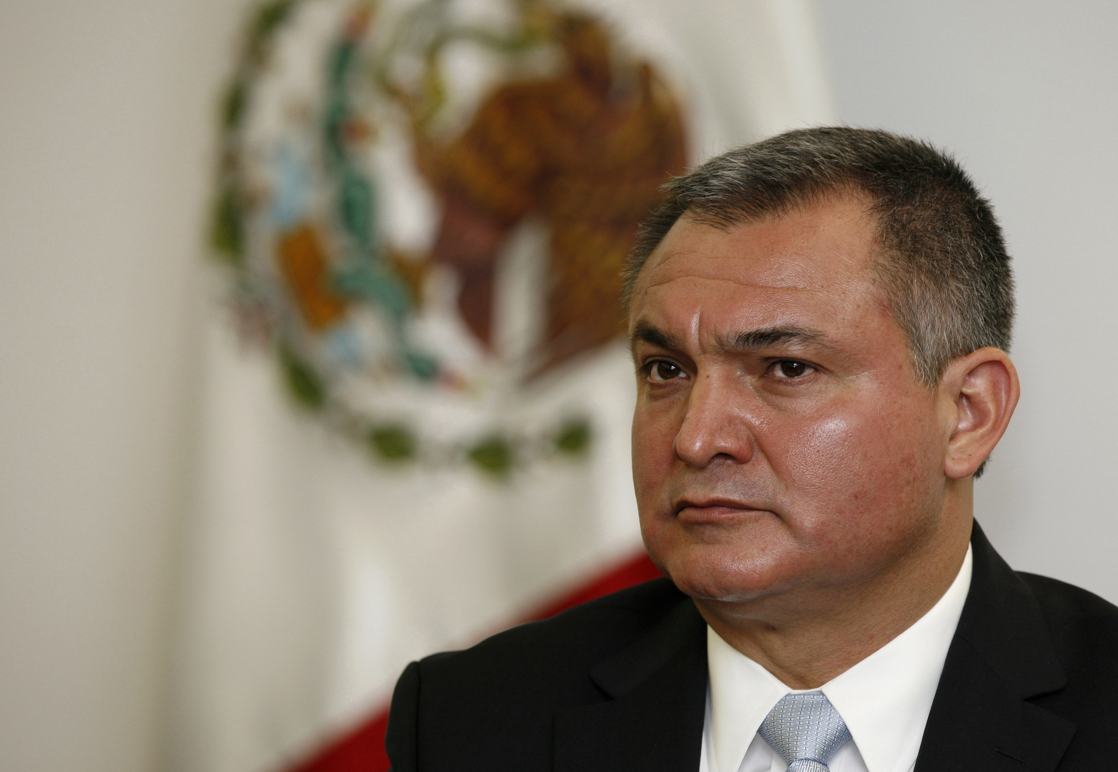 El secretario de Seguridad Pública de México, Genaro García Luna, conocerá su sentencia el próximo 27 de junio. Foto: AP/Marco Ugarte