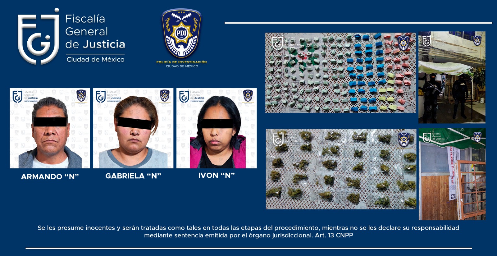 Detuvieron a tres personas por narcomenudeo en Coyoacán
(Foto: Fiscalía CDMX)