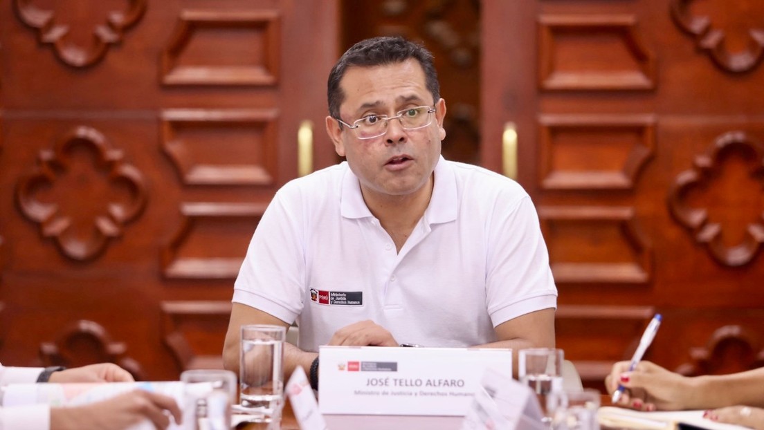 José Tello, titular del Ministerio de Justicia, sustentó el proyecto del Ejecutivo sobre el adelanto de elecciones. (Andina)