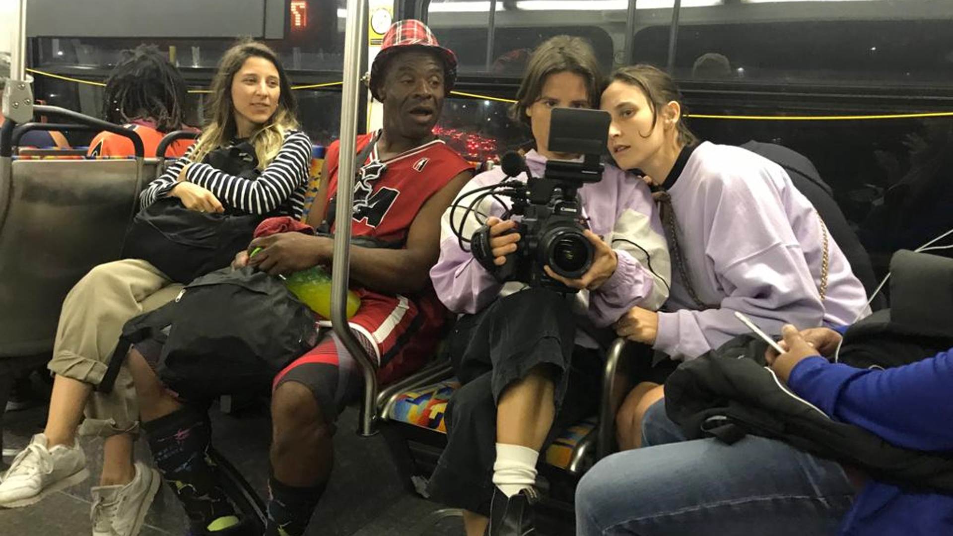 Mientras filmaban escenas en el subte de Nueva York