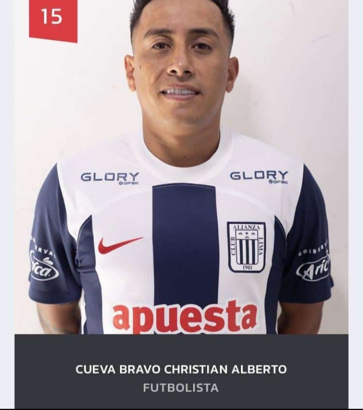 Christian Cueva inscrito en la Liga 1 2023.