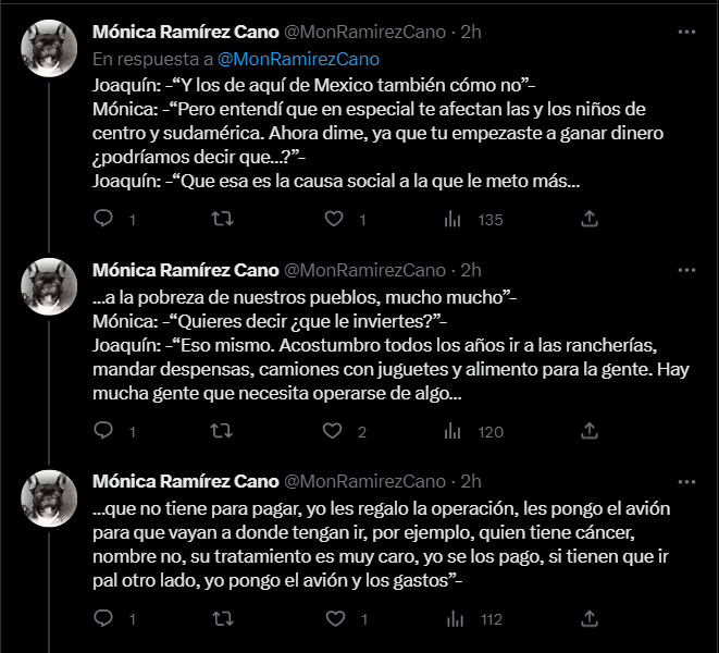Parte del hilo de Twitter publicado por Mónica Ramírez Cano. (Twitter)