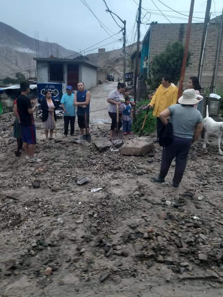 Damnificados por huaico en Huaura - Lima