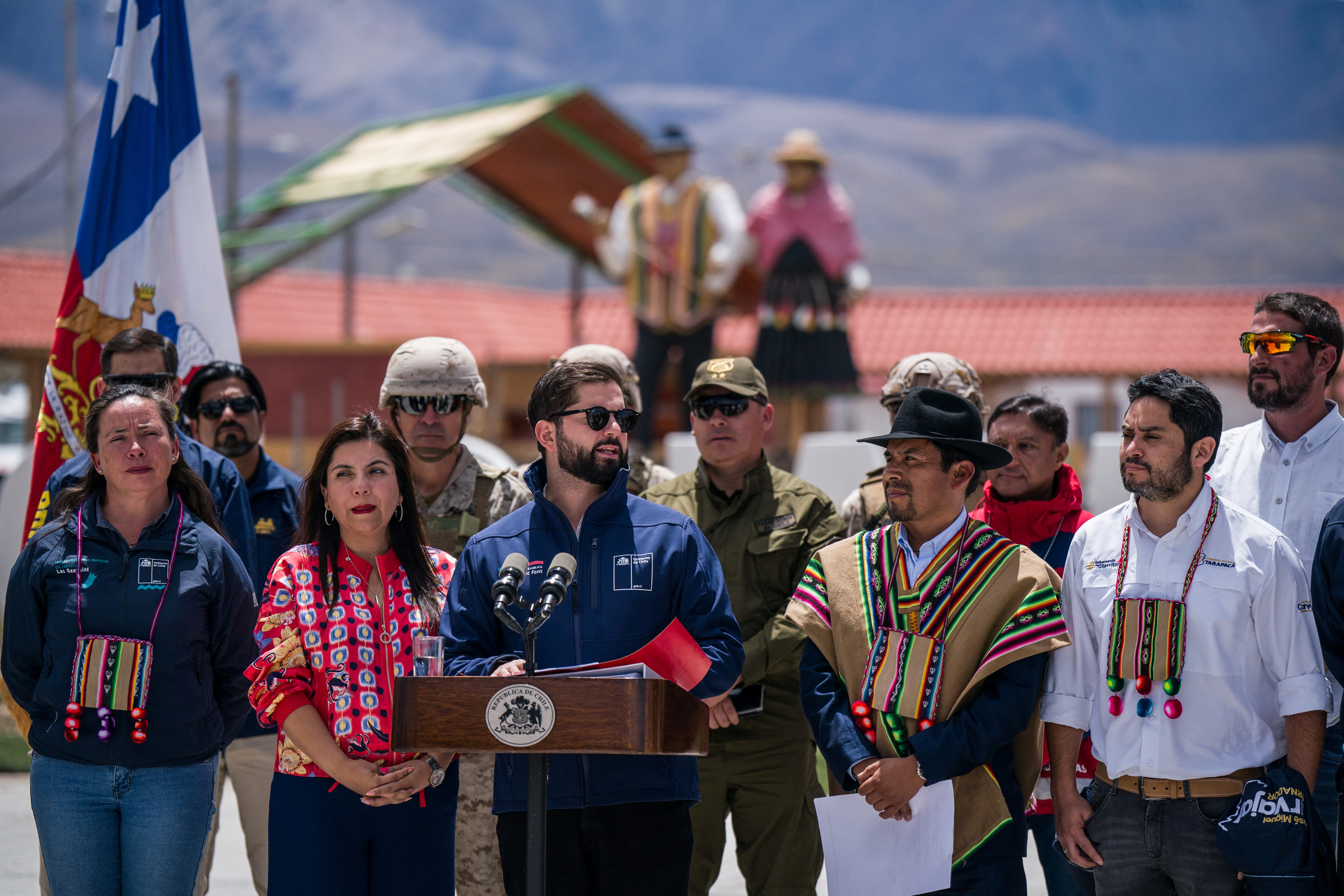 Gabriel Boric en Colchane, Chile (Chilean Presidency/Marcelo Segura/Handout via REUTERS)