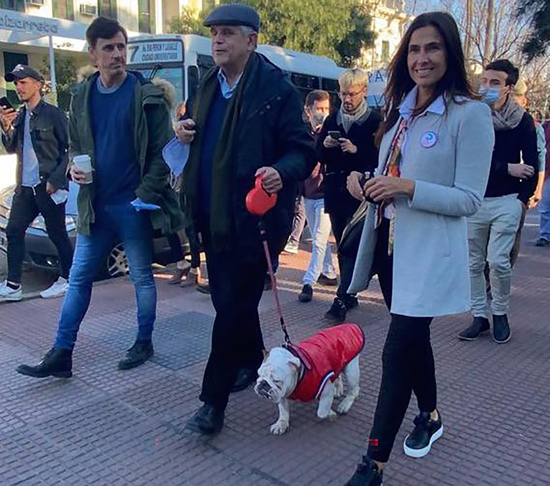 Ricardo López Murphy, de campaña en 2021 con sus candidatos Roberto García Moritán y María Eugenia Talerico