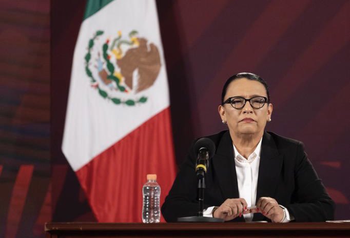 La Secretaria de Seguridad abundó en los detalles de la desgracia migrantes de Ciudad Juárez, Chihuahua. (@rosaicela_)