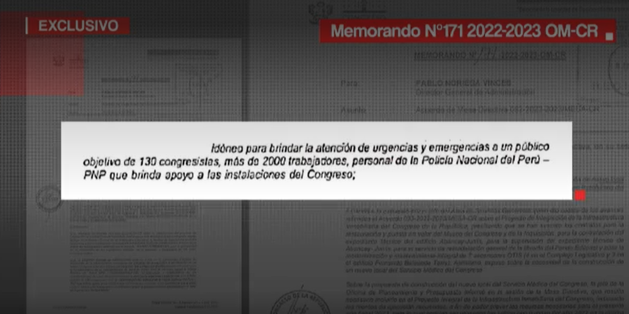 Memorando del Congreso para la construcción de un nuevo policlínico. | Cuarto Poder