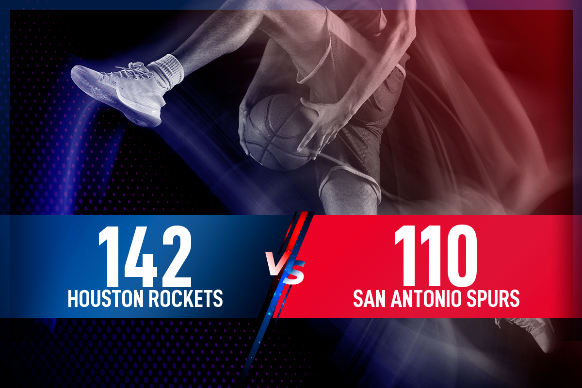 Houston Rockets - San Antonio Spurs: Resultado, resumen y estadísticas en directo del partido de la NBA