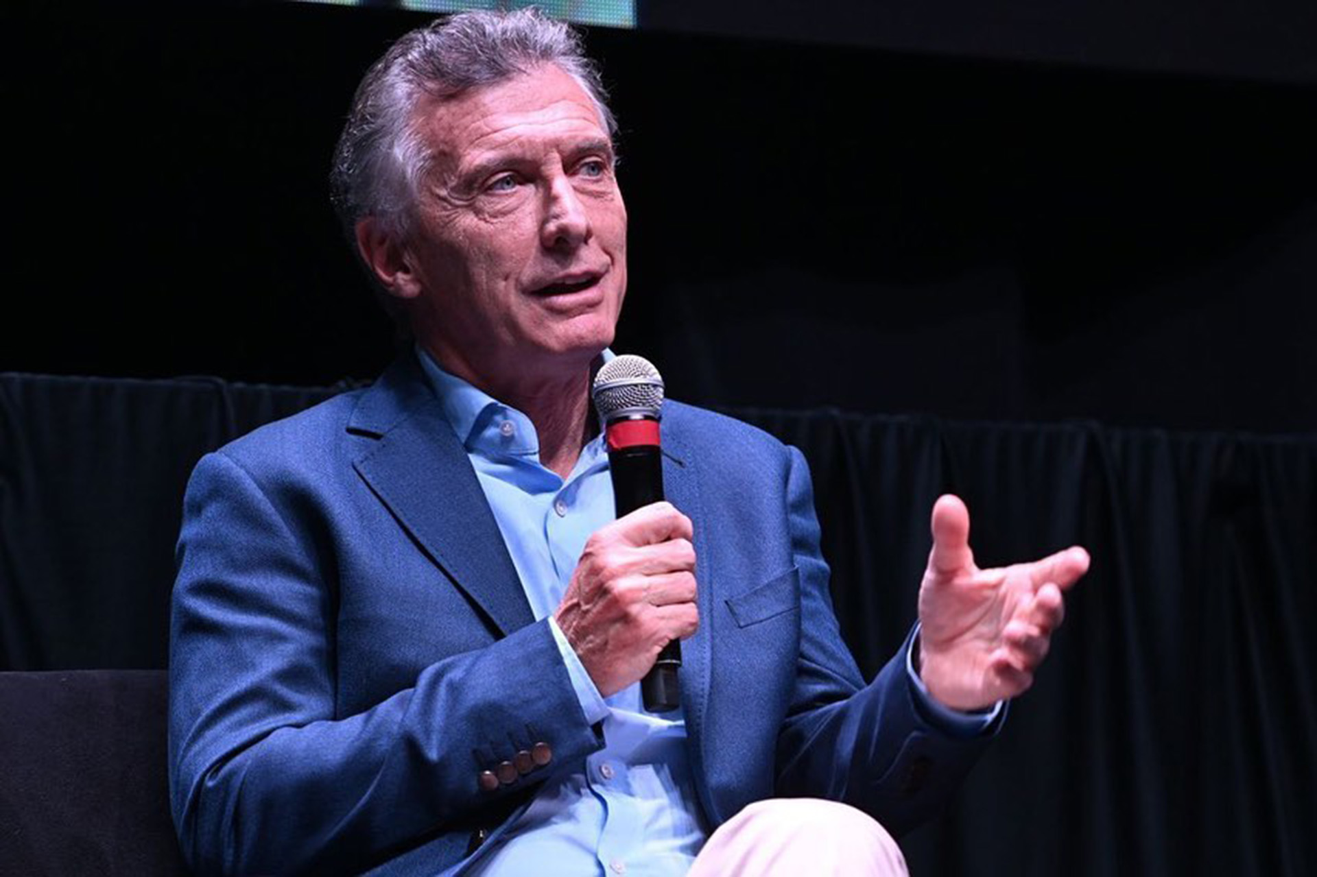 Mauricio Macri, en la presentación de su libro en Rosario