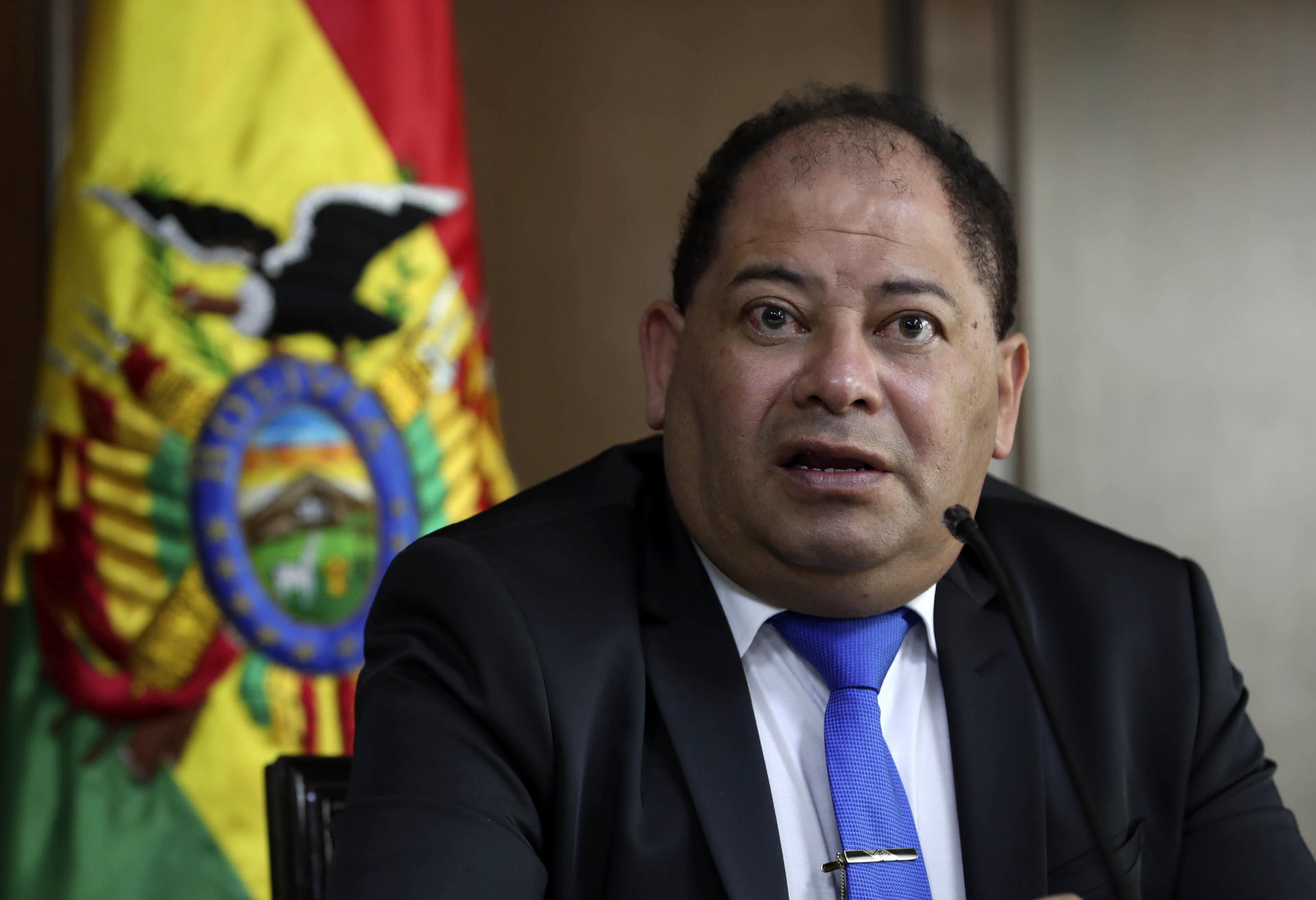 Foto de archivo del ex ministro boliviano, Carlos Romero. Según su sucesor Fernando del Castillo, liberó al narcotraficante Rudy Sandóval (EFE/Martin Alipaz)