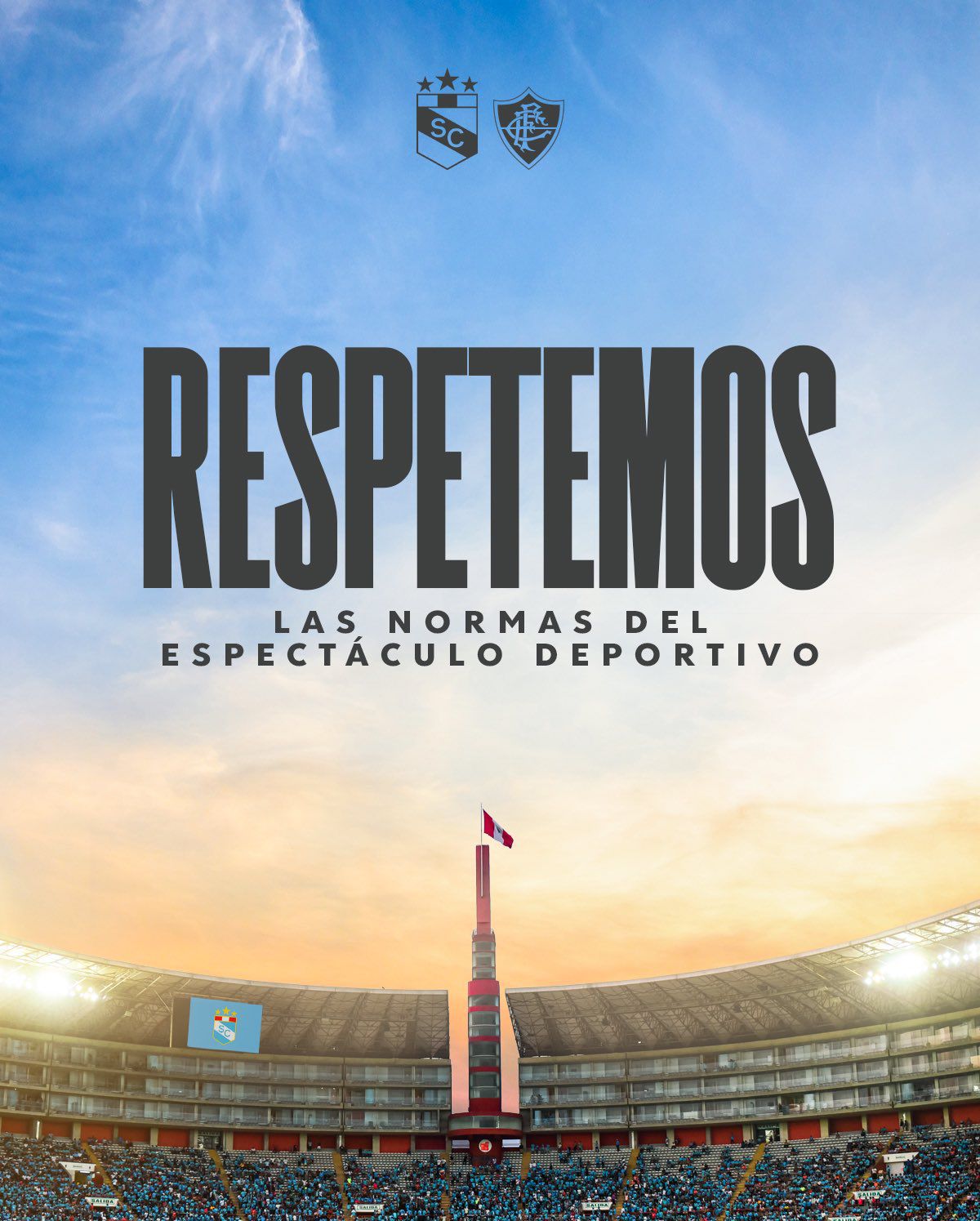 Aviso de Sporting Cristal a sus hinchas previo a duelo con Fluminense.
