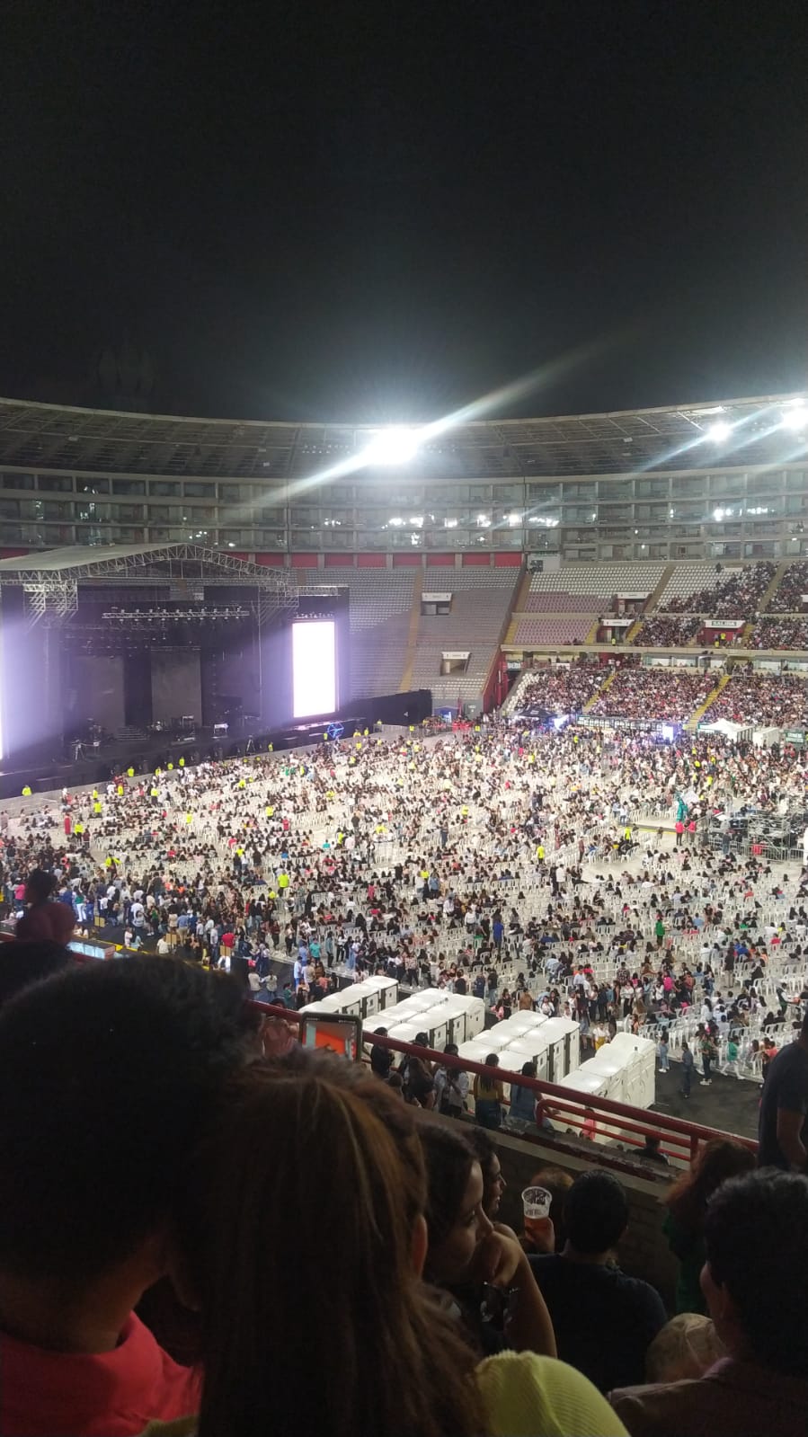 Estadio Nacional casi lleno en el concierto de Alejandro Sanz. (Ana Morocho)