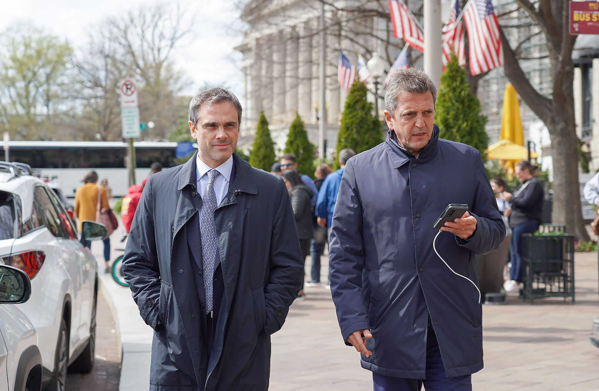 Guillermo Michel y Sergio Massa, días atrás en Washington