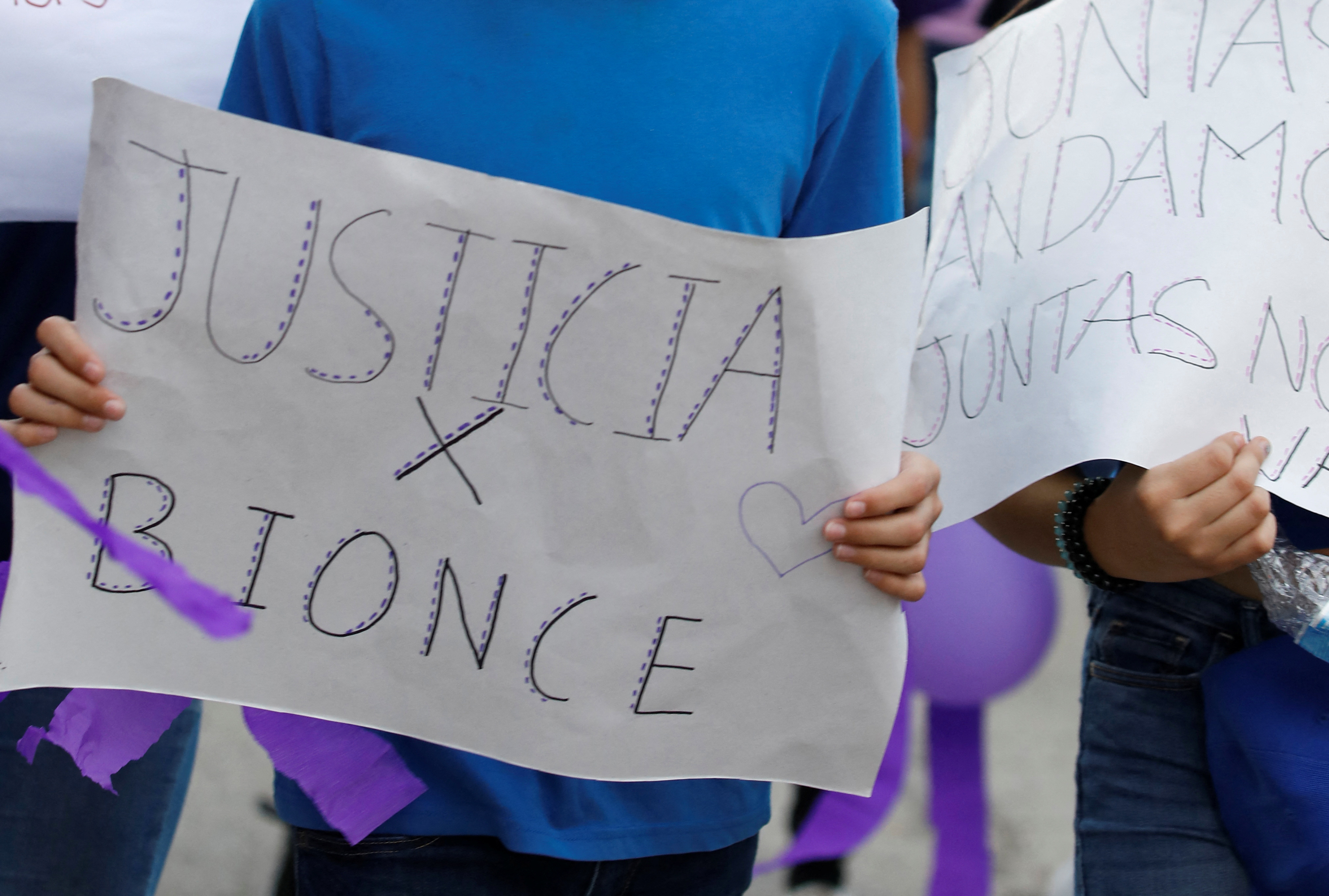 Manifestación para exigir justicia para Bionce Amaya (REUTERS/Olivia Garza Garcia)