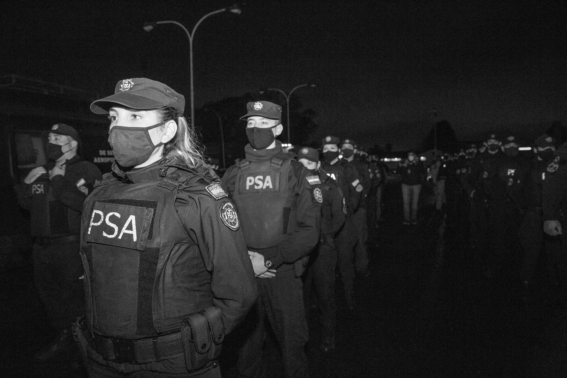 Foto ilustración de un operativo en el que intervino la PSA