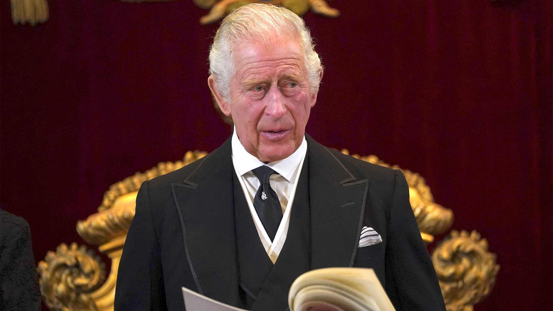 Carlos III durante su acto de proclamación, celebrado el 10 de septiembre de 2022 en el palacio de St. James. 