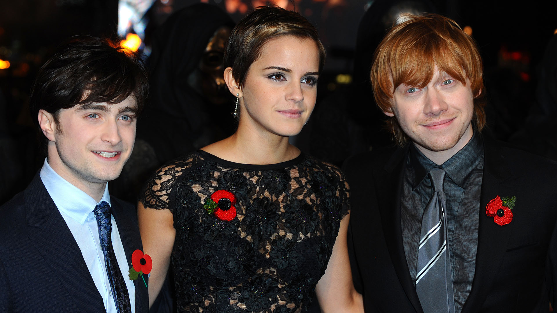 En compañía de Daniel Radcliffe y Rupert Grint, Emma Watson participó en las ocho películas de la saga "Harry Potter" desde 2001 hasta 2011 (Anthony Harvey/Getty Images)