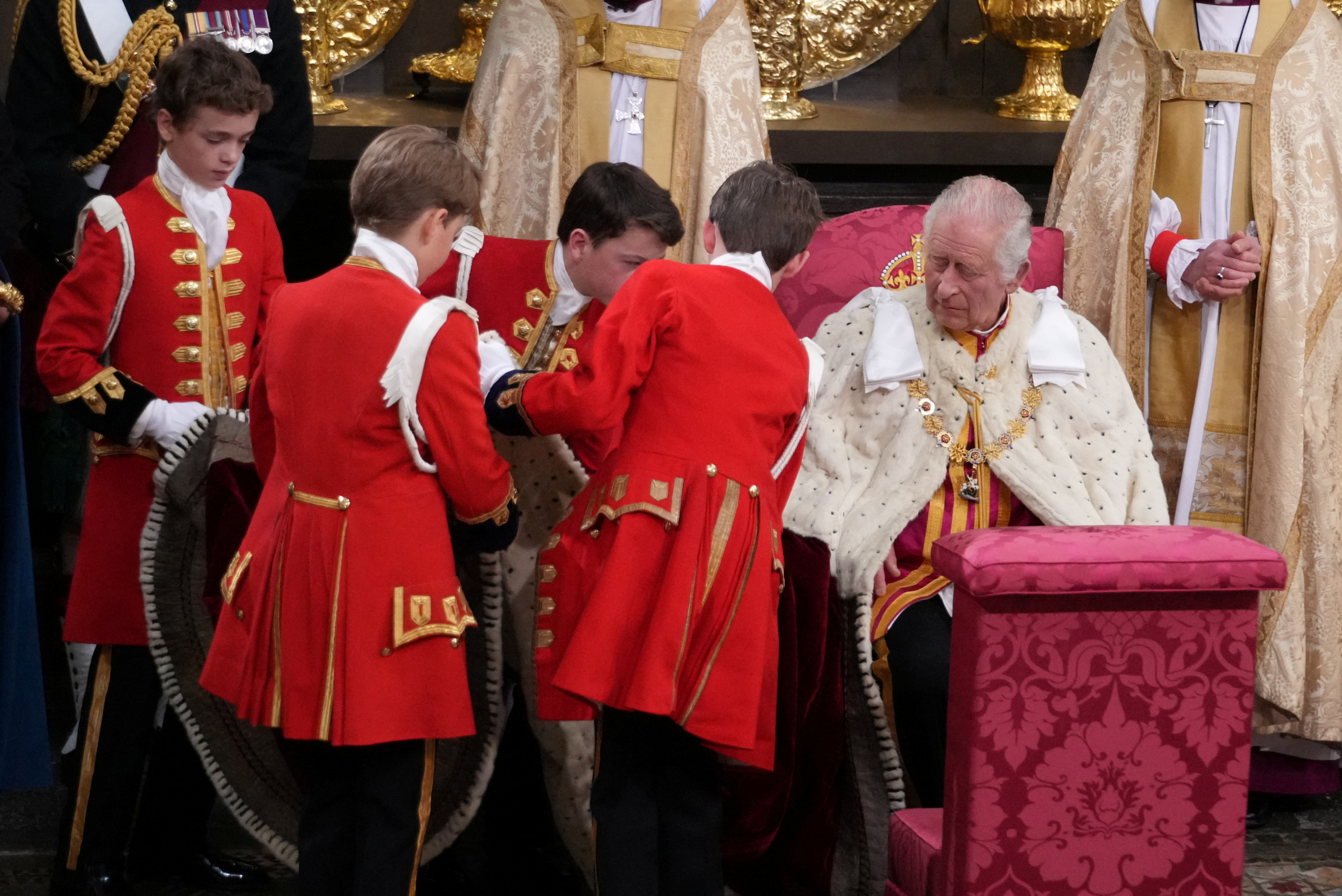 Ceremonia de coronación en la Abadía de Westminster, Londres. Fecha de la imagen: sábado 6 de mayo de 2023. Victoria Jones/Pool vía REUTERS