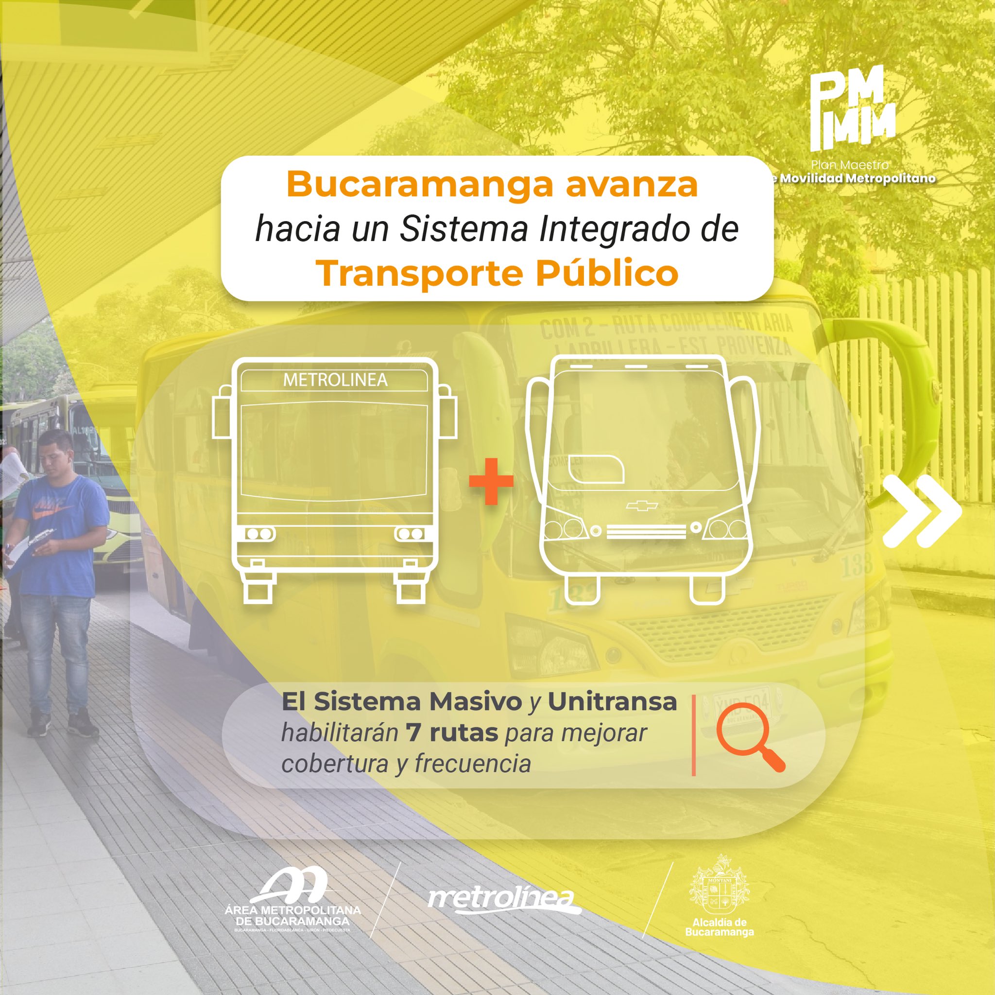Metrolinea y Unitransa habilitarán 7 rutas para mejorar cobertura y frecuencia. @AreaMetroBga / Twitter
