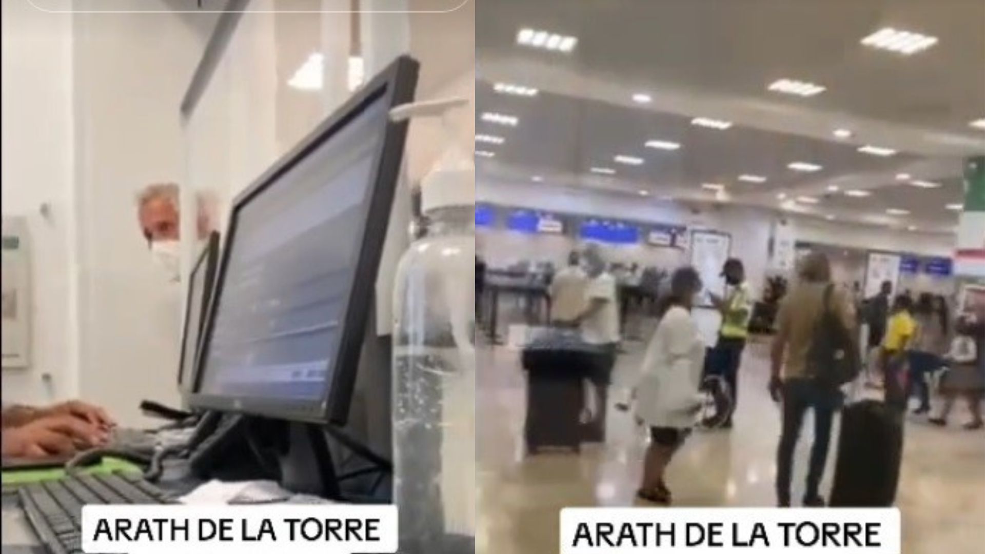 Arath de la Torre mantuvo una acalorada discusión con trabajadores del aeropuerto de Cancún por un vuelo perdido.
(Captura de pantalla @RobertoGzz)