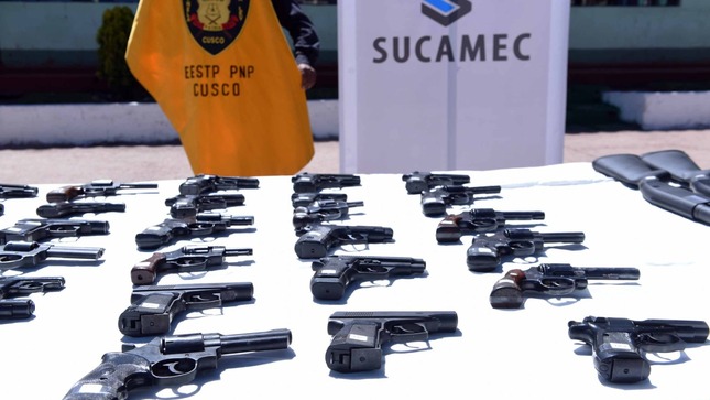 La Sucamec se encarga de aprobar las solicitudes de armas de fuego.