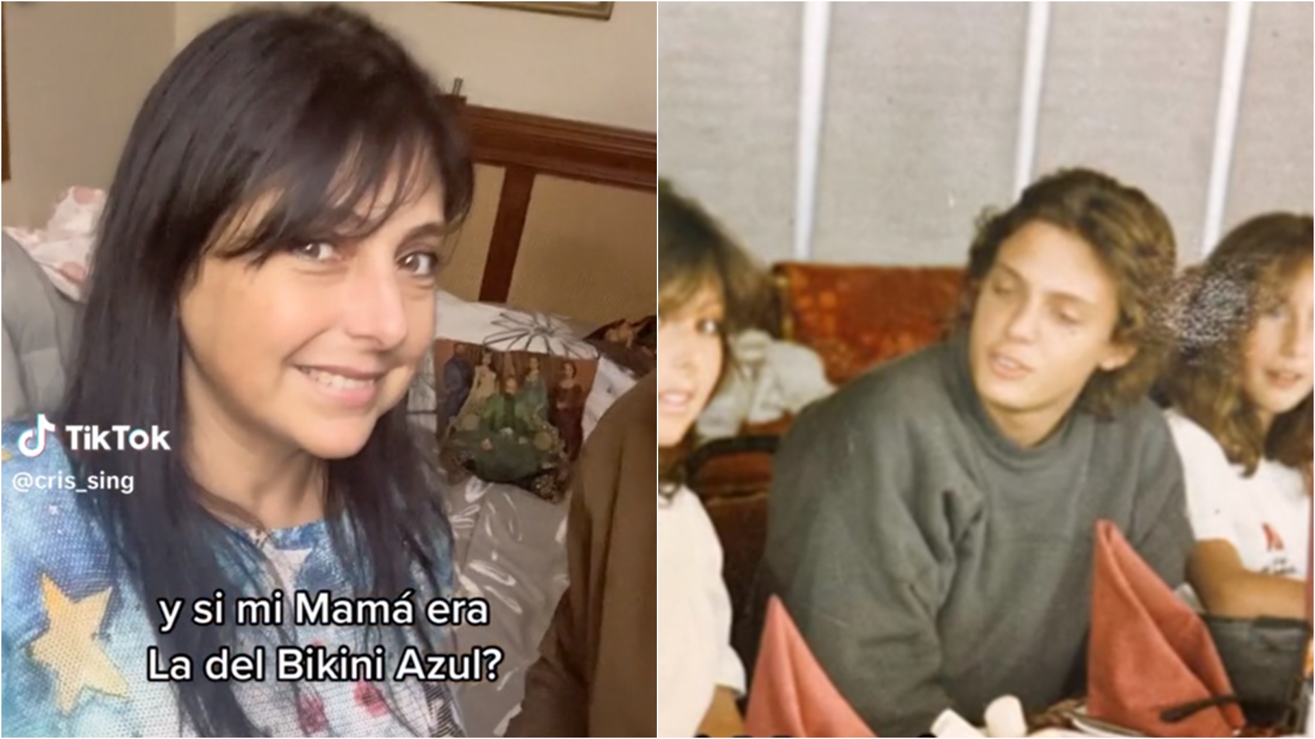 Usuario de TikTok encontró fotos de su madre junto a Luis Miguel y se volvió viral (Tiktok/cris_sing)