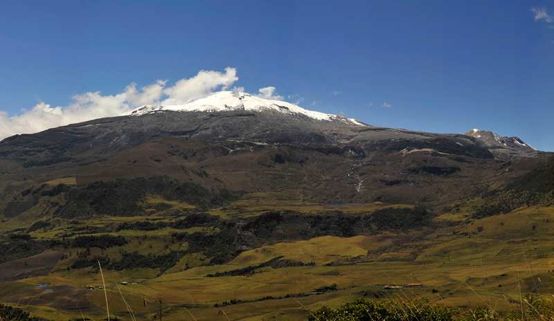 Reducen el área de riesgo en el Nevado del Ruiz. Servicio Geológico