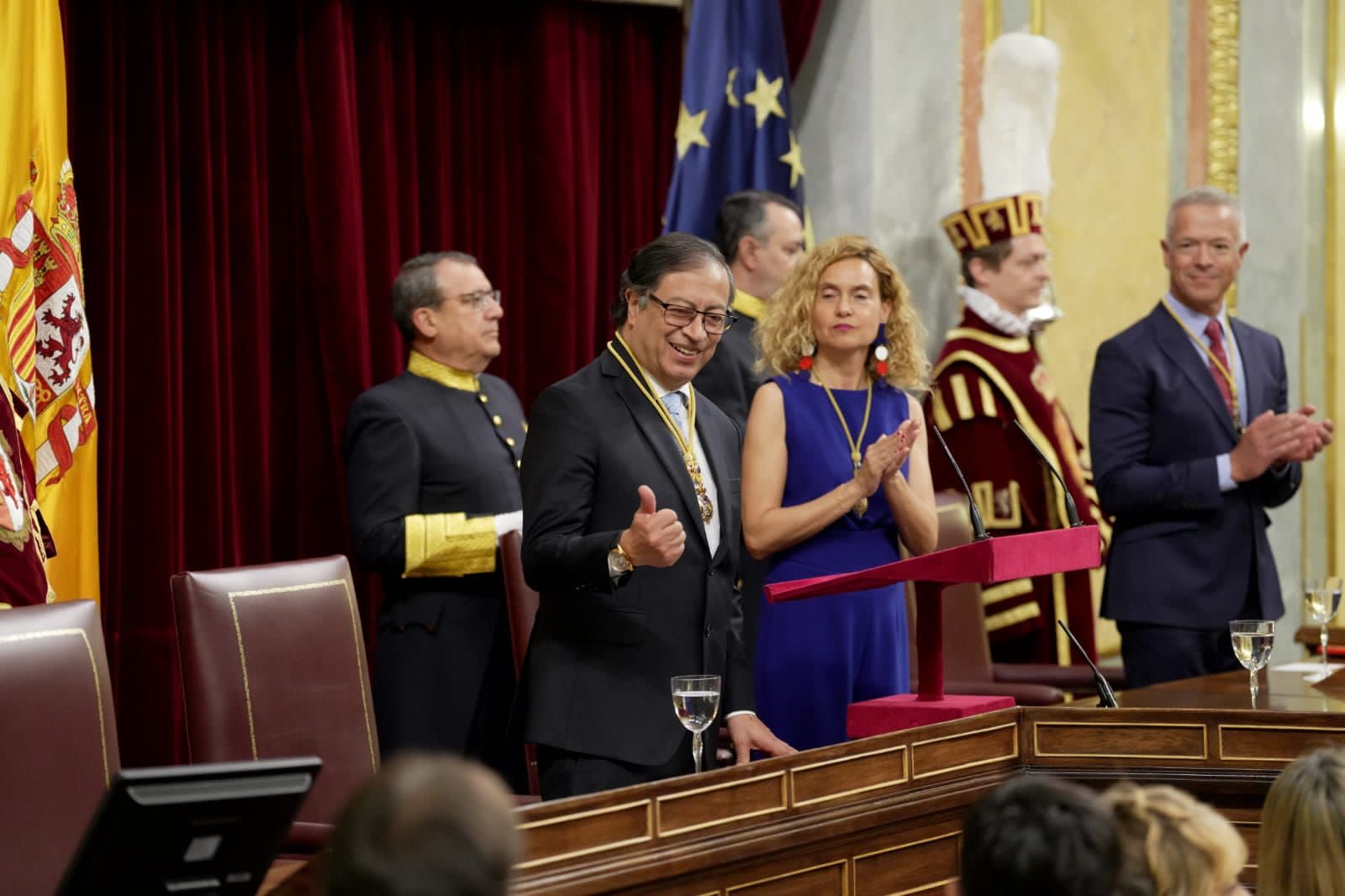 Gustavo Petro en el Congreso de Diputados de España
