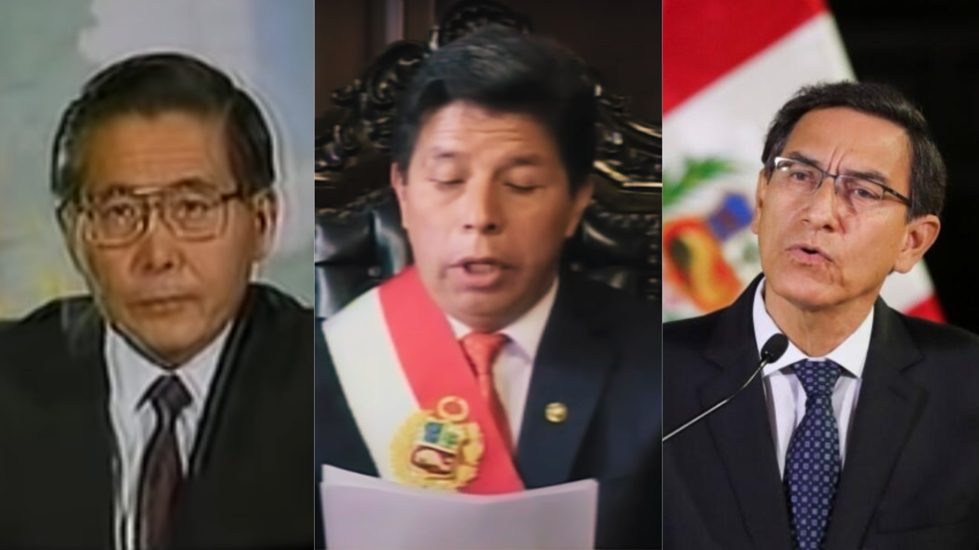 Los cierres del Congreso de Alberto Fujimori y Pedro Castillo fueron señalados como inconstitucionales mientras que el de Martín Vizcarra fue respaldado por el Tribunal Constitucional